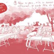 Reportage dessiné, lors du suivi de plusieurs ateliers de concertation citoyenne pour Clermont Métropole. 2018 - par <a href="http://www.fgcp.net/Anne Bernardi">Anne  Bernardi</a>